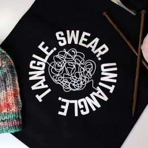 Tangle Swear Untangle Project Tote Bag